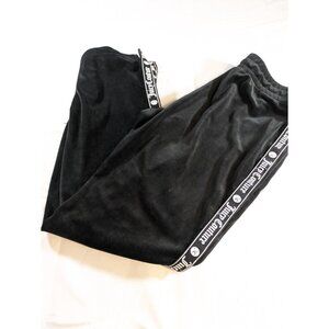 Juicy Couture Sleepwear Pants Size M Black White Brand Side Stripe‎ lounge pants